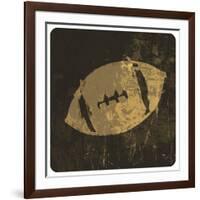 American Football Illustration. With Grunge Texture-pashabo-Framed Art Print