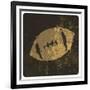 American Football Illustration. With Grunge Texture-pashabo-Framed Art Print