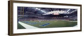 American football match at Ford Field, Detroit, Michigan, USA-null-Framed Photographic Print