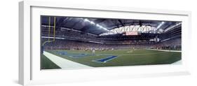 American football match at Ford Field, Detroit, Michigan, USA-null-Framed Photographic Print