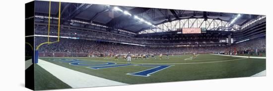 American football match at Ford Field, Detroit, Michigan, USA-null-Stretched Canvas