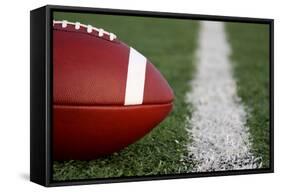 American Football near the Yard Line-33ft-Framed Stretched Canvas