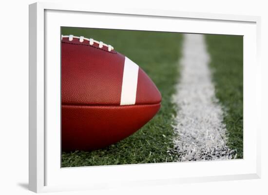 American Football near the Yard Line-33ft-Framed Photographic Print