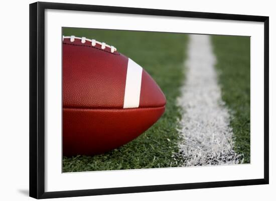 American Football near the Yard Line-33ft-Framed Photographic Print