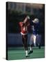 American Football Player Reaching for the Ball-null-Stretched Canvas