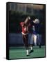 American Football Player Reaching for the Ball-null-Framed Stretched Canvas