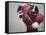 American Football Player Reaching for the Ball-null-Framed Stretched Canvas