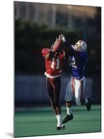 American Football Player Reaching for the Ball-null-Mounted Photographic Print