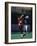 American Football Player Reaching for the Ball-null-Framed Photographic Print