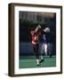 American Football Player Reaching for the Ball-null-Framed Photographic Print