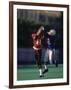 American Football Player Reaching for the Ball-null-Framed Photographic Print