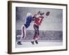 American Football Player Reaching for the Ball-null-Framed Photographic Print