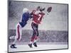 American Football Player Reaching for the Ball-null-Mounted Photographic Print