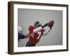 American Football Player Reaching for the Ball-null-Framed Photographic Print