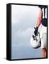 American Football Player Standing Strong-yobro-Framed Stretched Canvas