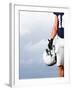 American Football Player Standing Strong-yobro-Framed Photographic Print