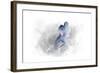 American Footballer 1-Marlene Watson-Framed Giclee Print