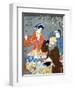 American, French, and Chinese Persons, Japanese Wood-Cut Print-Lantern Press-Framed Art Print