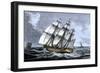 American Frigate Alliance in 1778, Which Carried Lafayette on Two Occasions-null-Framed Giclee Print