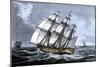 American Frigate Alliance in 1778, Which Carried Lafayette on Two Occasions-null-Mounted Giclee Print