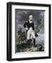 American General John Stark Overlooking a Battlefield-null-Framed Giclee Print