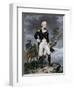 American General John Stark Overlooking a Battlefield-null-Framed Giclee Print