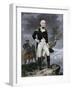 American General John Stark Overlooking a Battlefield-null-Framed Giclee Print