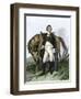 American General Nathanael Greene Beside His Horse-null-Framed Giclee Print