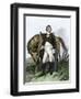 American General Nathanael Greene Beside His Horse-null-Framed Giclee Print