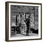 American GI Perusing Book Vendors' Stand during WWII-Robert Capa-Framed Photographic Print