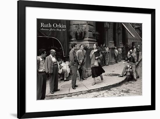 American Girl in Italy, 1951-Ruth Orkin-Framed Art Print