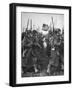 American Glider Troops' Airborne Unit on Parade at Airfield Before Eisenhower's D Day-Frank Scherschel-Framed Photographic Print