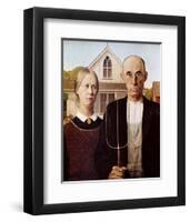 American Gothic, 1930-Grant Wood-Framed Art Print