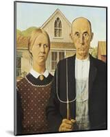 American Gothic, 1930-Grant Wood-Mounted Premium Giclee Print