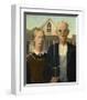 American Gothic, 1930-Grant Wood-Framed Giclee Print