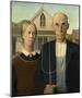 American Gothic, 1930-Grant Wood-Mounted Giclee Print