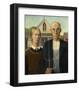 American Gothic, 1930-Grant Wood-Framed Art Print