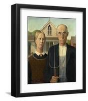 American Gothic, 1930-Grant Wood-Framed Art Print