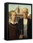 American Gothic, 1930-Grant Wood-Framed Stretched Canvas