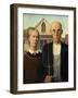 American Gothic, 1930-Grant Wood-Framed Giclee Print