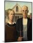 American Gothic, 1930-Grant Wood-Mounted Giclee Print