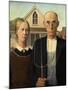 American Gothic, 1930-Grant Wood-Mounted Giclee Print