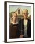 American Gothic, 1930-Grant Wood-Framed Giclee Print