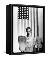 American Gothic, 1942-Gordon Parks-Framed Stretched Canvas