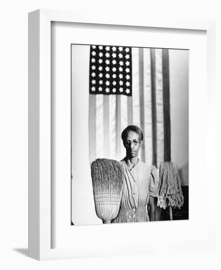 American Gothic, 1942-Gordon Parks-Framed Premium Giclee Print