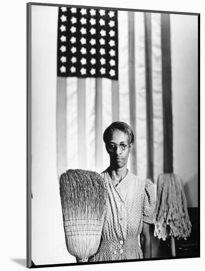 American Gothic, 1942-Gordon Parks-Mounted Premium Giclee Print