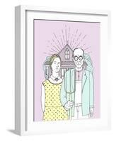 American Gothic Pop-Robert Farkas-Framed Giclee Print