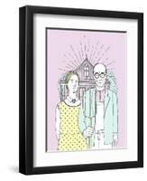 American Gothic Pop-Robert Farkas-Framed Giclee Print