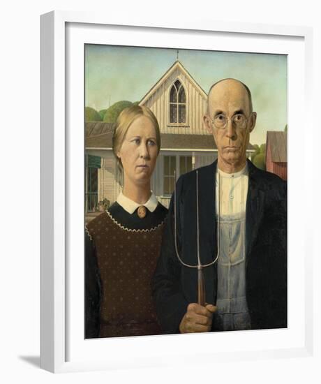 American Gothic-Grant Wood-Framed Giclee Print