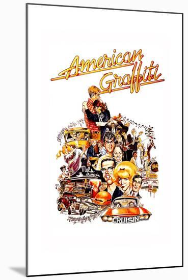 American Graffiti, 1973-null-Mounted Giclee Print